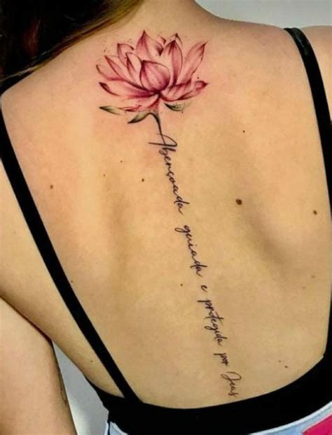 tatuajes en la columna para mujeres|Ideas hermosas de tatuajes en la columna para mujer